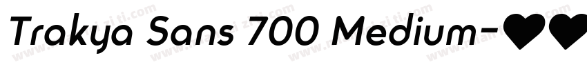 Trakya Sans 700 Medium字体转换